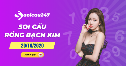 Rồng bạch kim 20/10/2020 - Soi cầu Rồng Bạch Kim XSMB