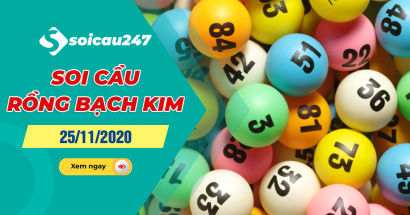Rồng bạch kim 25/11/2020 - Soi cầu Rồng Bạch Kim XSMB