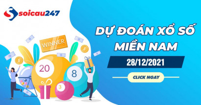 Dự đoán XSMN 28/12/2021 - Dự đoán xổ số miền Nam thứ 3